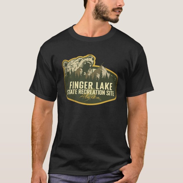 Finger Lake State Recreation Site Alaska Camping R T-Shirt (Front)