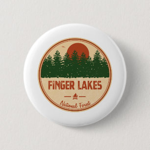 Finger Lakes National Forest 6 Cm Round Badge