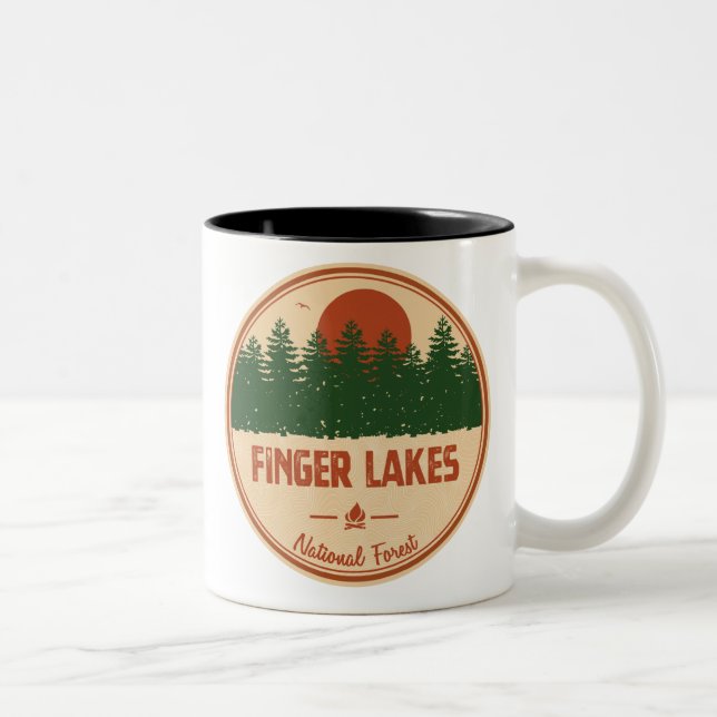 Finger Lakes National Forest Two-Tone Coffee Mug (Right)