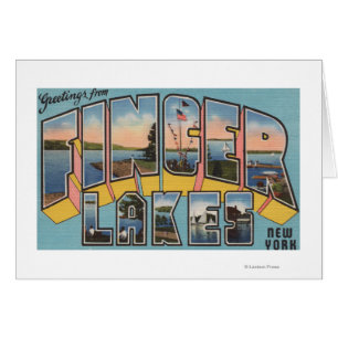 Finger Lakes, New York - Large Letter Scenes
