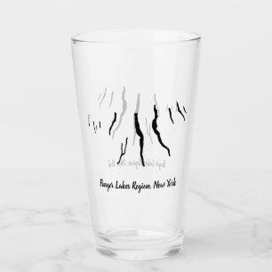 Finger Lakes Region, NY Beverage Glass