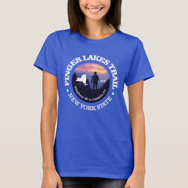 Finger Lakes Trail (rd2) T-Shirt (Front)
