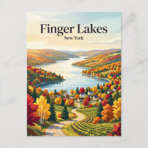 Finger Lakes USA Postcard