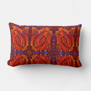 Finger Painting  - Pepper Lumbar Cushion