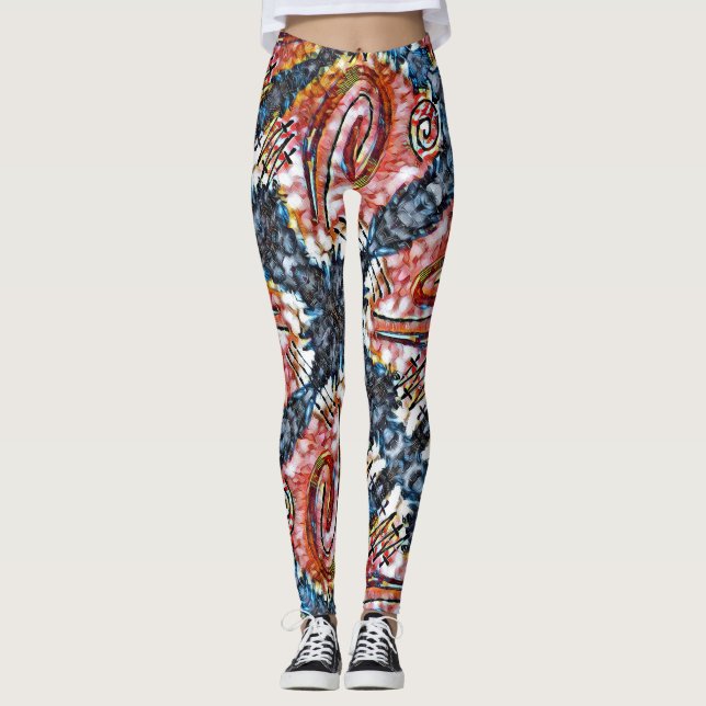 Finger Painting - Surrounded Leggings (Front)