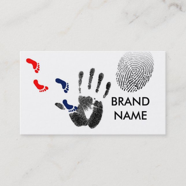 Finger prints business card (Front)