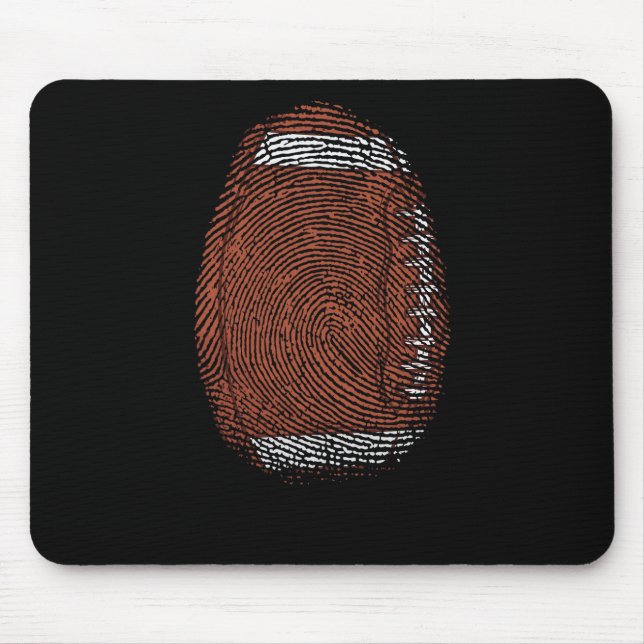 Fingerabdruck als Football USA Sport Mouse Pad (Front)