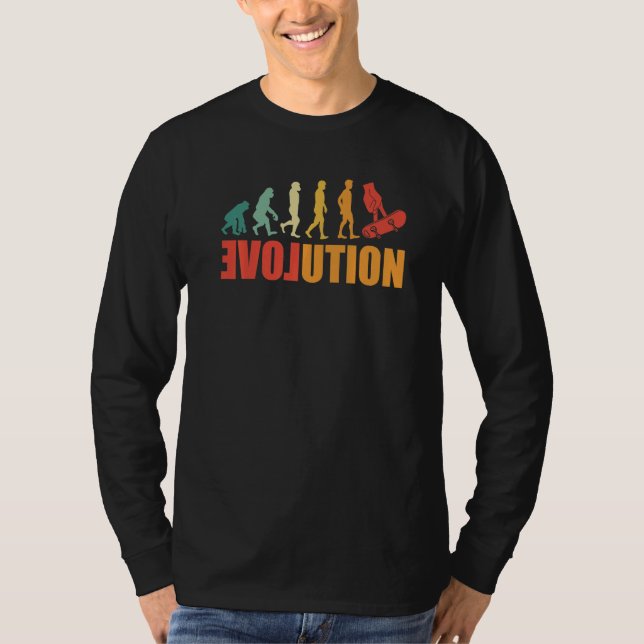 Fingerboard Evolution Finger Skateboarding Fingerb T-Shirt (Front)