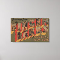 Fingerlakes, New York - Large Letter Scenes