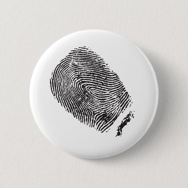 Fingerprint 6 Cm Round Badge (Front)