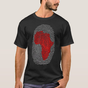 Fingerprint African American Black History Month T-Shirt