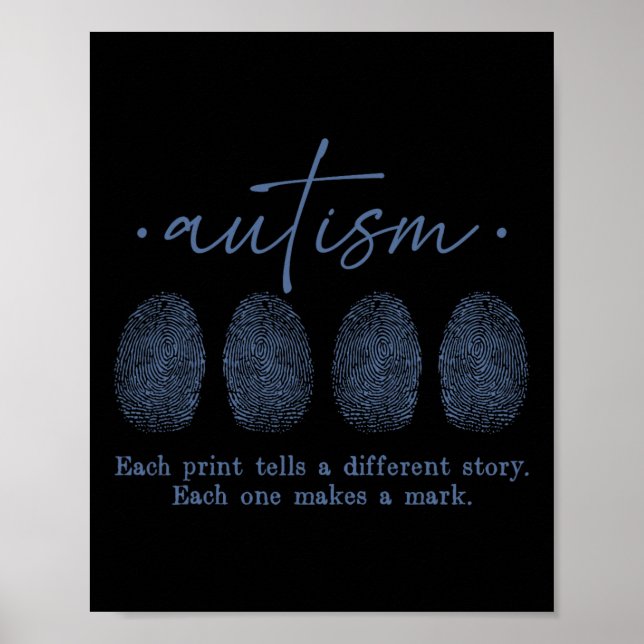 Fingerprint Autism Each Print Tells A Different St (Front)