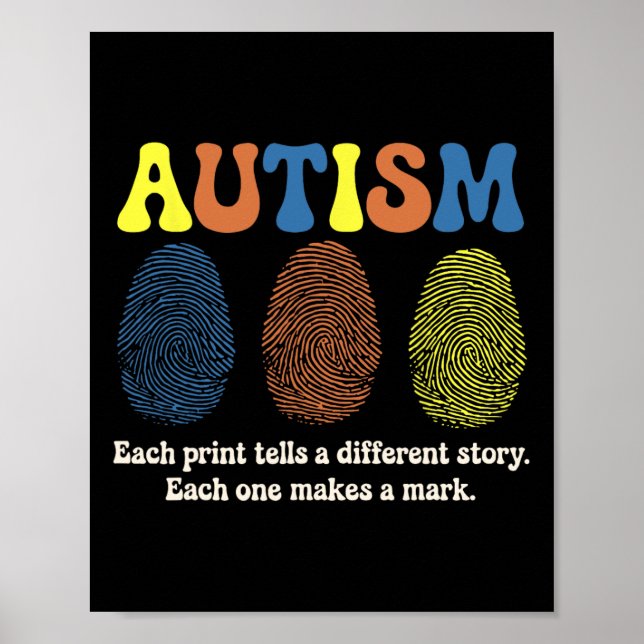 Fingerprint Autism Each Print Tells A Different St (Front)
