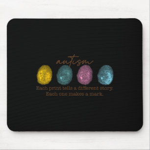 Fingerprint Autism Each Print Tells A Different St Mouse Pad