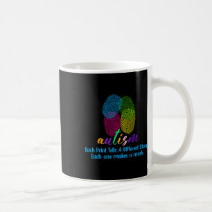 Fingerprint Autism Shirt  Coffee Mug