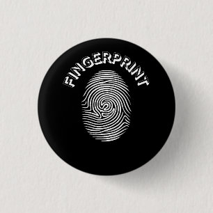 Fingerprint design   3 cm round badge