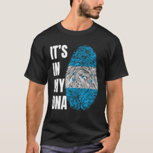 Fingerprint DNA Biometry Flag Honduras T-Shirt