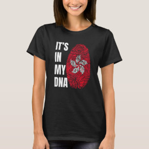 Fingerprint DNA Biometry Flag Hong Kong T-Shirt