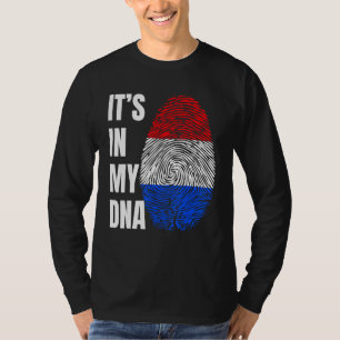 Fingerprint DNA Biometry Holland Flag Netherlands T-Shirt