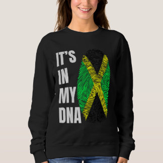Fingerprint DNA Biometry Jamaican Flag Jamaica Sweatshirt