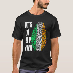 Fingerprint DNA St Patrick's Day Irish Flag Irelan T-Shirt