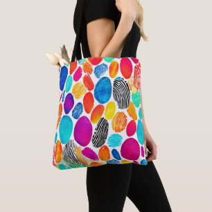 Fingerprint Fusion Art Tote Bag
