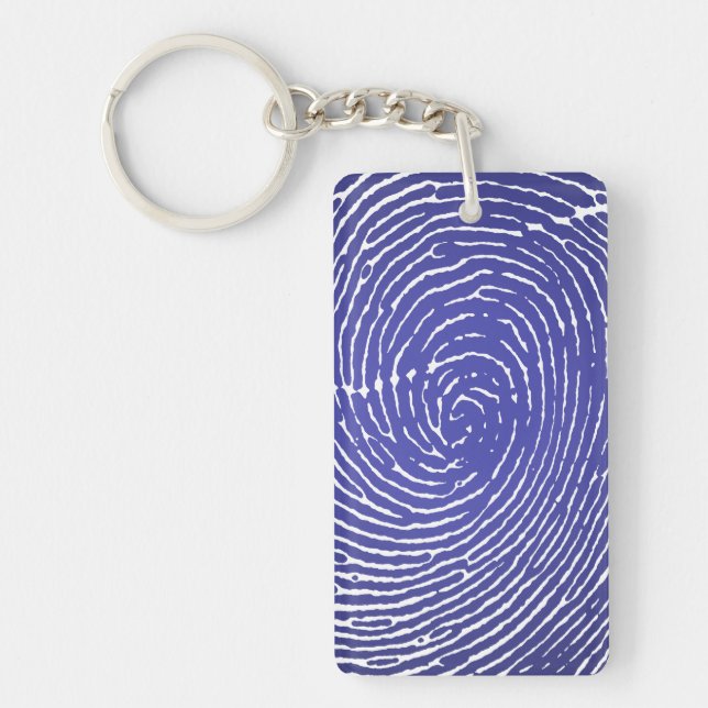 Fingerprint Graphic Key Ring (Front)