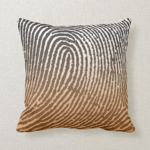 Fingerprint in Brown Cushion
