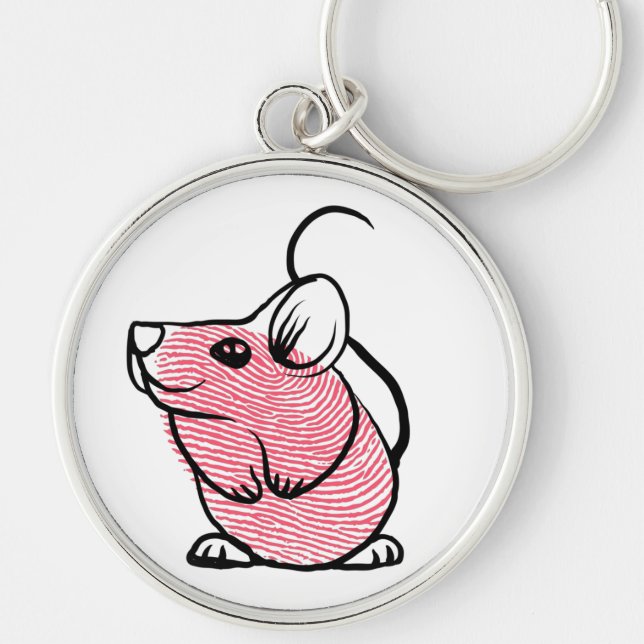 Fingerprint mouse on  key ring (Front)
