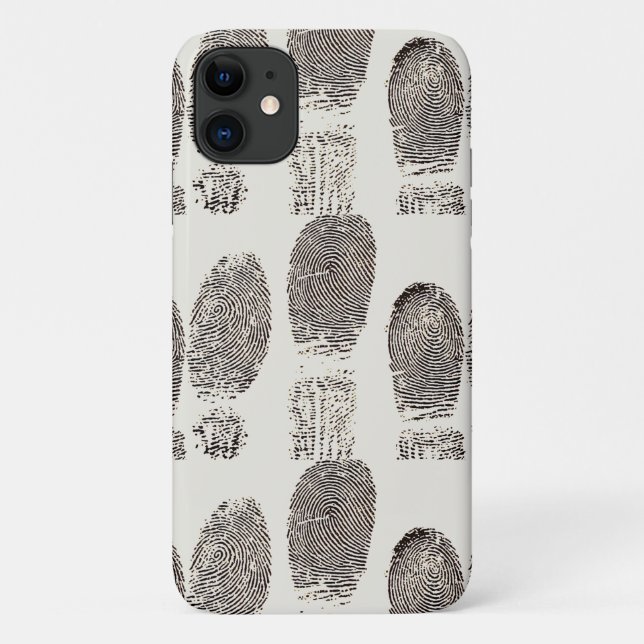 Fingerprint Pattern Print Apple iPhone 11 Case (Back)