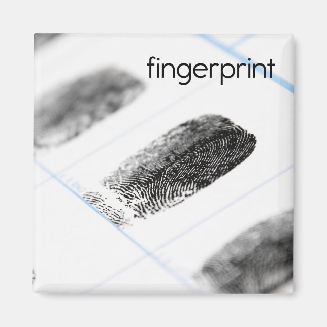Fingerprint Refrigerator Magnet (Front)