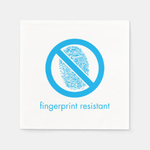 Fingerprint-Resistant Sign Napkins