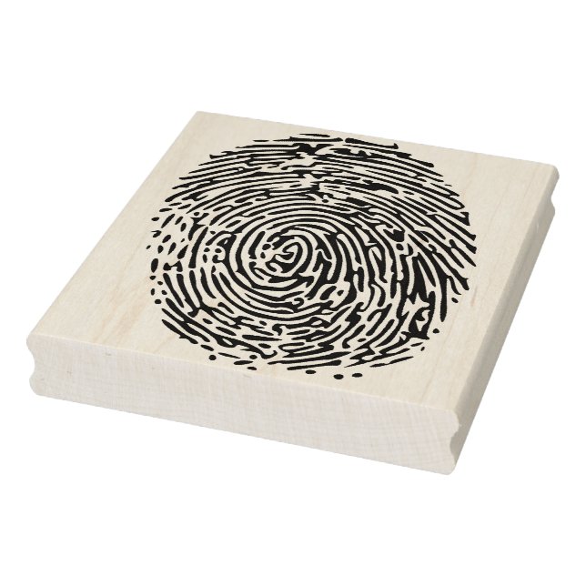 Fingerprint Rubber Art Stamp (Stamp)