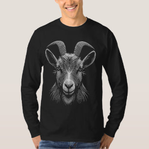 Fingerprint Style - Goat Dad Mum T-Shirt