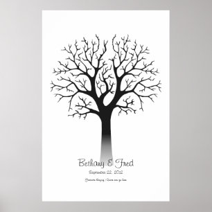 Fingerprint Tree 32"x48" Poster