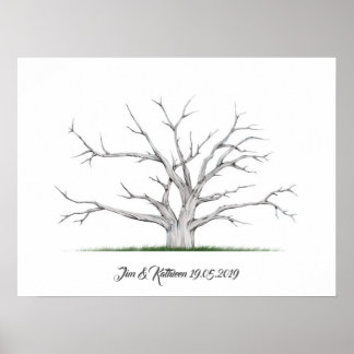 Fingerprint Tree Wedding Guest book