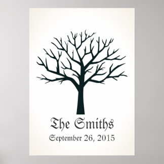 Fingerprint Tree Wedding Guestbook