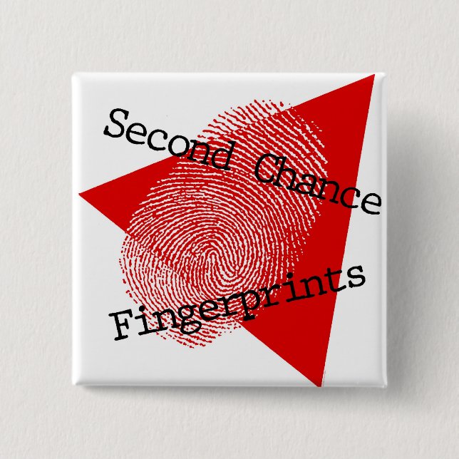 Fingerprints Album Art 15 Cm Square Badge (Front)