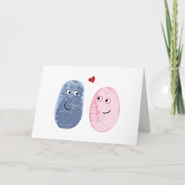 Fingerprints in love card (Front)