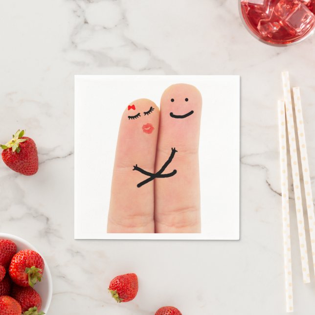 Fingers in love napkin (Insitu)