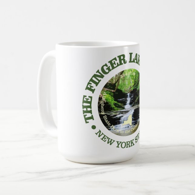 Fingers Lakes Trail Coffee Mug (Front Left)
