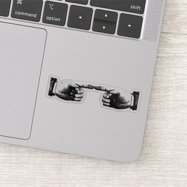 Fingers pointing each other (Detail)