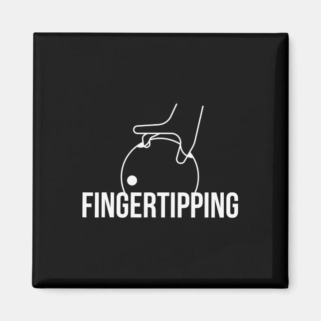Fingertipping Bowling Grip Design For Bowlers Thro Magnet (Front)