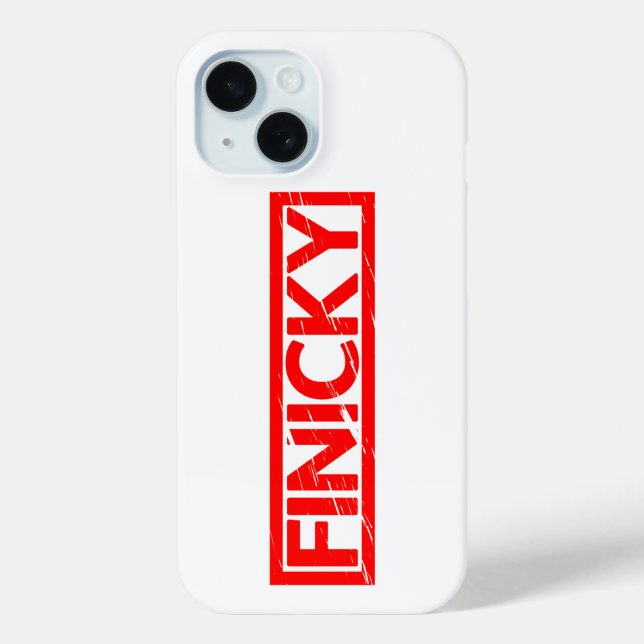 Finicky Stamp Case-Mate iPhone Case (Back)