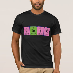 Finis periodic table name shirt