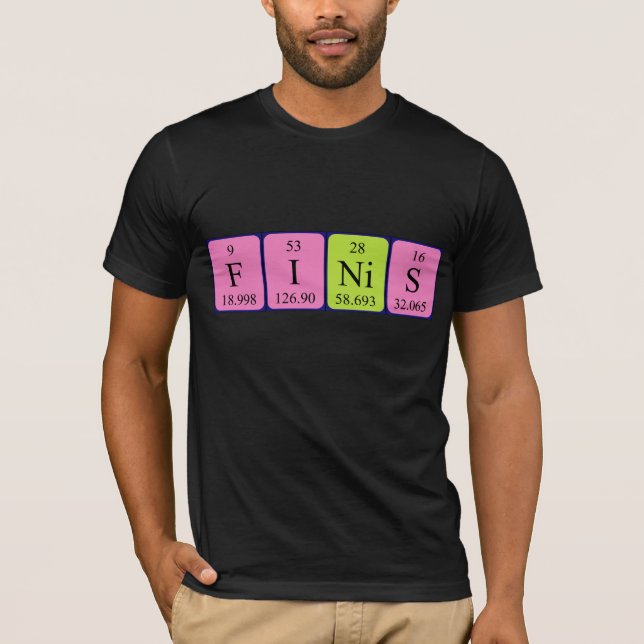 Finis periodic table name shirt (Front)