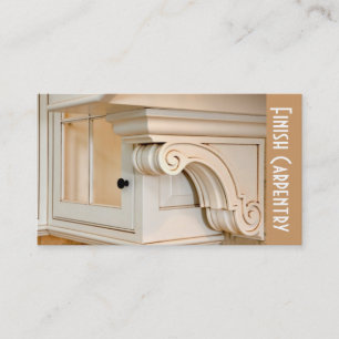 Finish Carpentry, Millwork, Construction Business Business Card