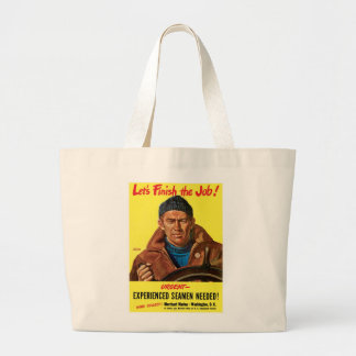 Finish The Job! Large Tote Bag