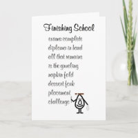 Finishing School, High School Grad Congrats