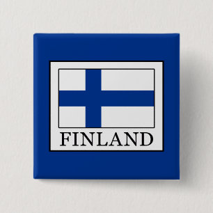 Finland 15 Cm Square Badge